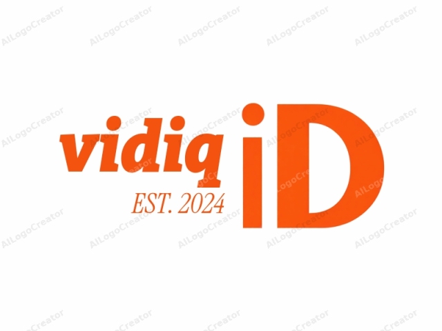 La imagen del logotipo es un diseño limpio y minimalista que presenta una sola palabra, "ID". La palabra se muestra prominentemente en una fuente sans-serif en negrita, con cada letra uniformemente grande y espaciada de manera uniforme. La "I" y la "D" están conectadas