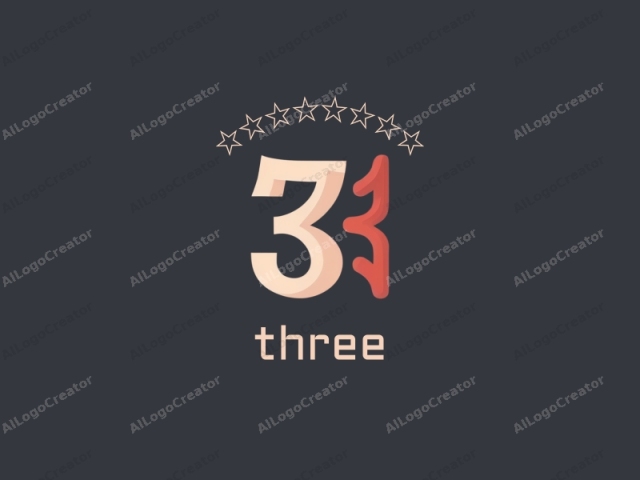 The image is a digital graphic featuring a stylized number "31" rendered in a minimalist, modernist style. The number 3 is prominently displayed at the left center of the composition. It is crafted in a bold, sans-serif font with