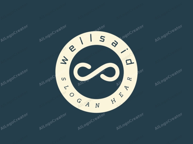 This image is a minimalist, digital logo featuring the infinity symbol, often represented as a figure-eight lying on its side. The infinity symbol, in a smooth, continuous loop, is centered within the image. The symbol is drawn in a bold,