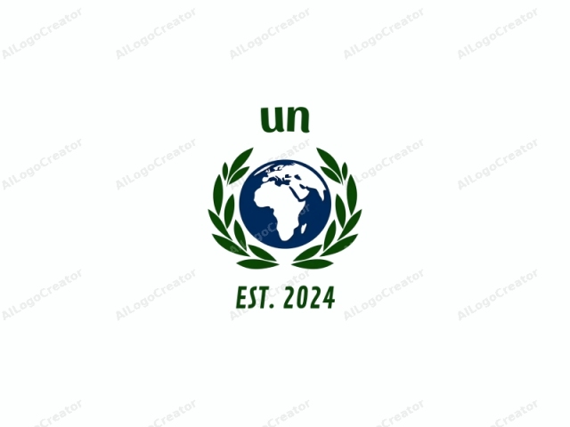 This image is a digital logo featuring a simplistic and stylized depiction of the globe. The globe is represented by a solid white silhouette, depicting the continents of Africa and Europe, and part of Asia, with dark blue oceans encircling the continents