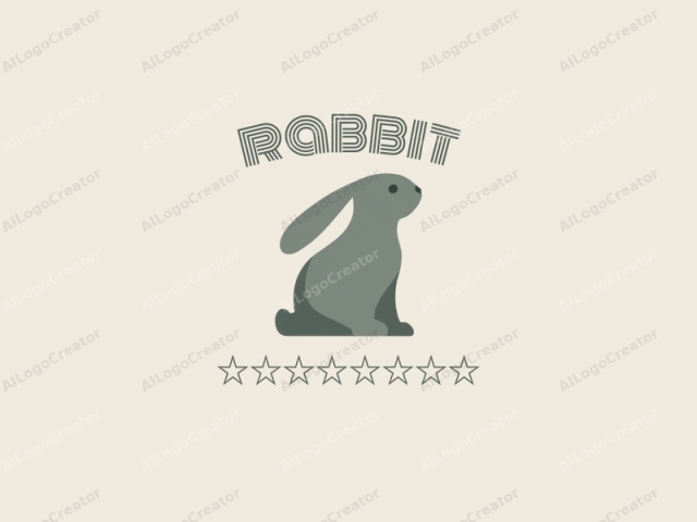 The logo image features a stylized, minimalist depiction of a grey rabbit in a simple, geometric shape. The rabbit is positioned slightly to the right of center, facing left with its body slightly turned to the left, giving it a relaxed posture.