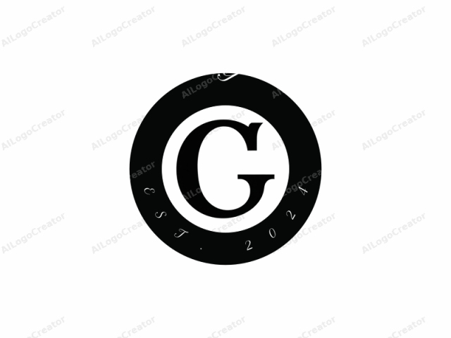 This is a minimalist logo image featuring the capital letter "G." The letter "G" is rendered in bold, uppercase, sans-serif typeface, with a clean, geometric design. It is positioned centrally on a plain white background, making it