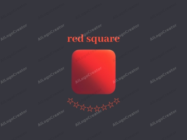 ein schlankes rotes Quadrat mit einem modernen, minimalistischen Design, das einen subtilen Farbverlauf von dunkelrot zu schwarz aufweist, vor einem dunkelgrauen Hintergrund. Dieses Logo ist perfekt für ein Mode-Logo, mit seinem kühlen und stilvollen Auftreten. Das rote Quadrat-Logo hebt sich auch hervor, was es ideal macht für Logos für Twitch, die sofort Aufmerksamkeit erregen.