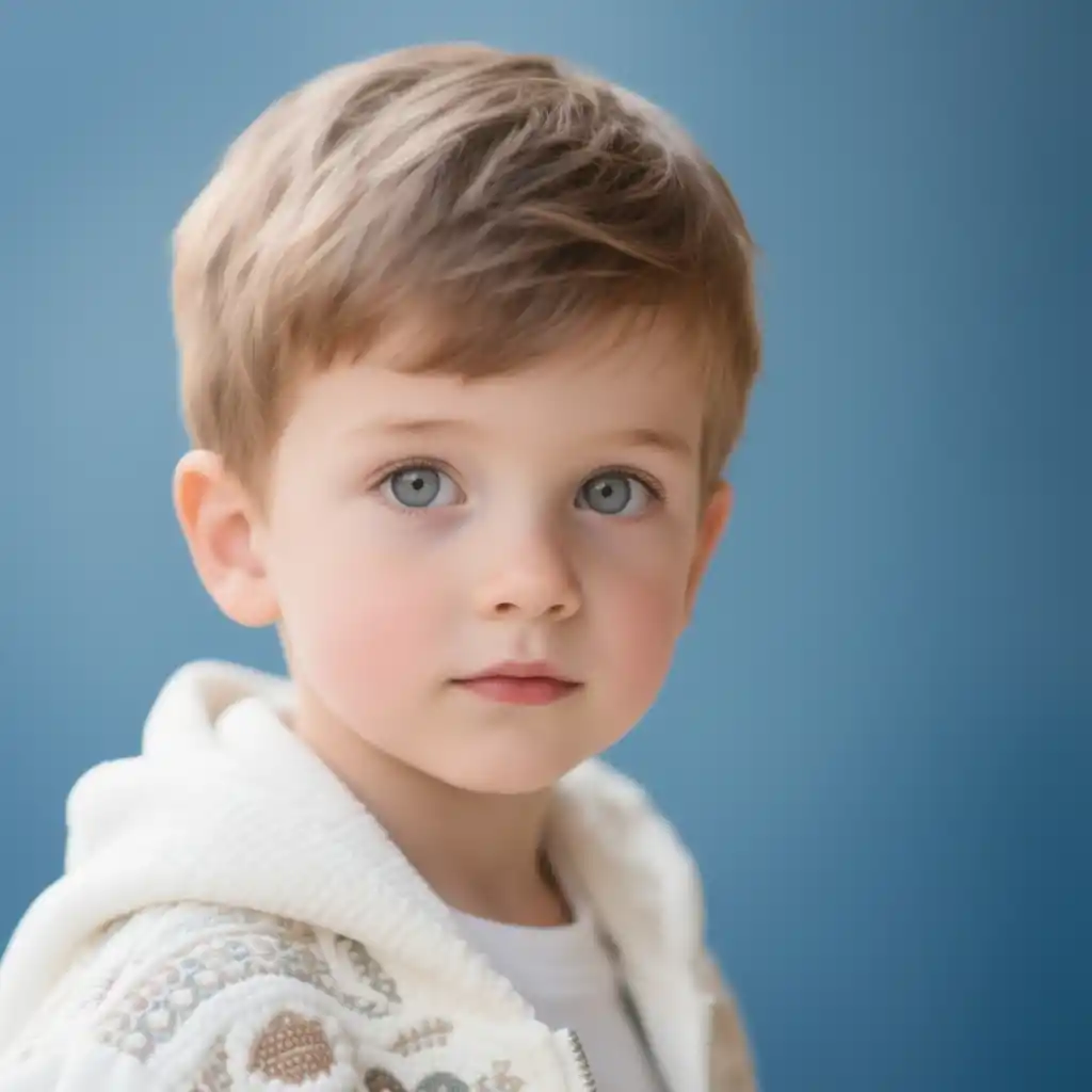 AI Change Color-Warm, friendly mascot portrait for a modern family brand, conveying trust, innocence, and approachability through soft colors.