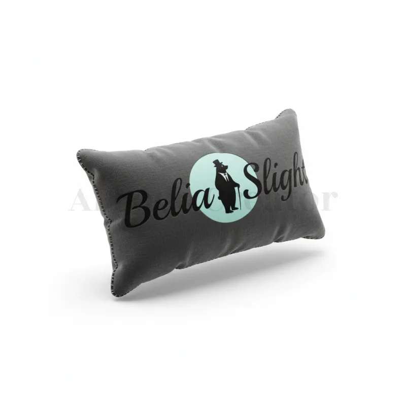 3D-Kuschelkissen-Logo-Generator-Elegantes, von Vintage inspiriertes Logo mit einer schicken Silhouette in einem türkisfarbenen Kreis und fließender Schreibschrift-Typografie