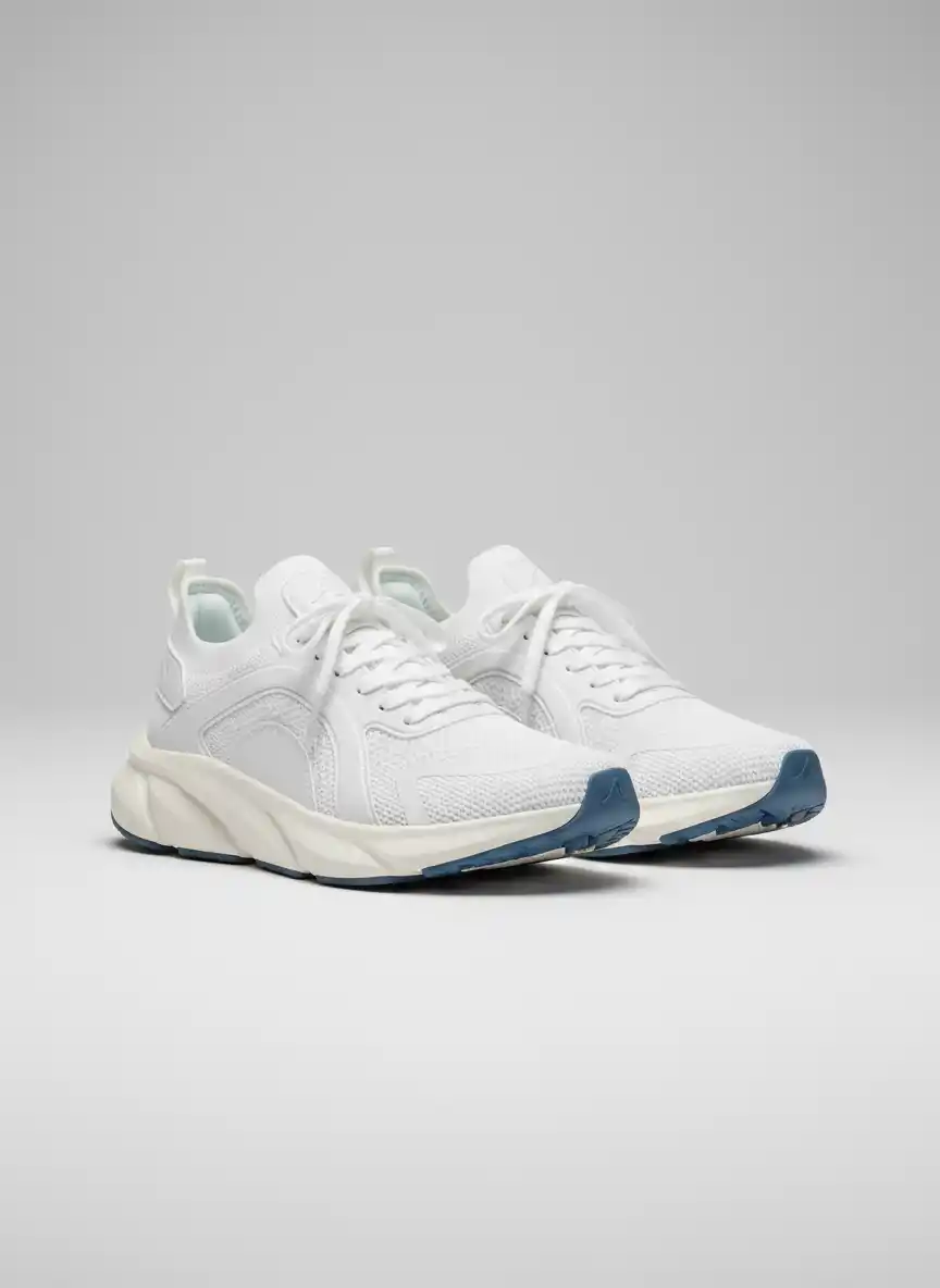 Dynamic Jump silhouette for a modern sports brand, emphasizing motion, power, and minimalist design with bold leg geometry