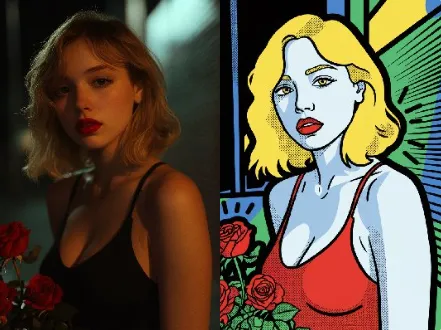 Turn Your Image into Keith Haring Pop Art Style